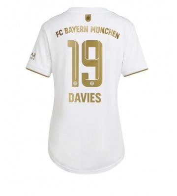 Bayern Munich Alphonso Davies #19 Bortatröja Dam 2022-23 Korta ärmar